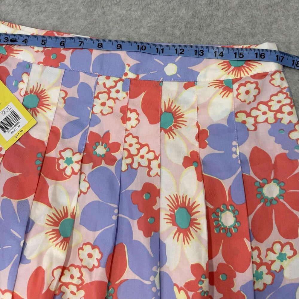2-Cabana Crown & Ivy Skirt Women Size 14 Navy and Floral Casual Beach - Picture 14 of 15